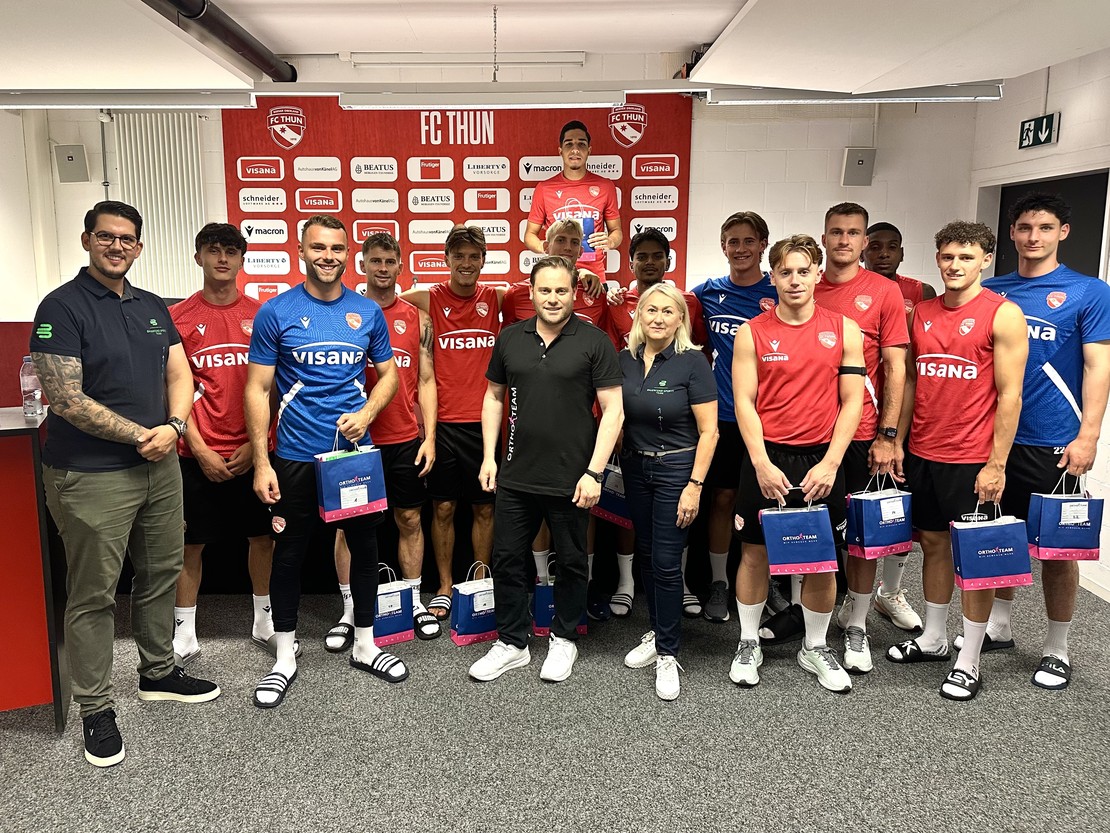 Regeneration mit Kompressionsstrümpfen beim FC Thun